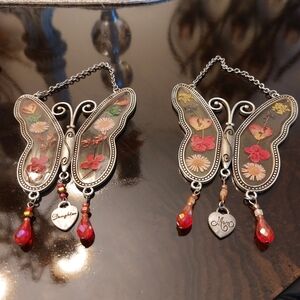 Silver Butterfly Ornaments are in excellent condition